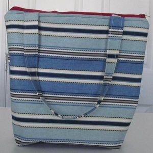 Lined Market/Tote Bag 10" by 10"-Handcrafted